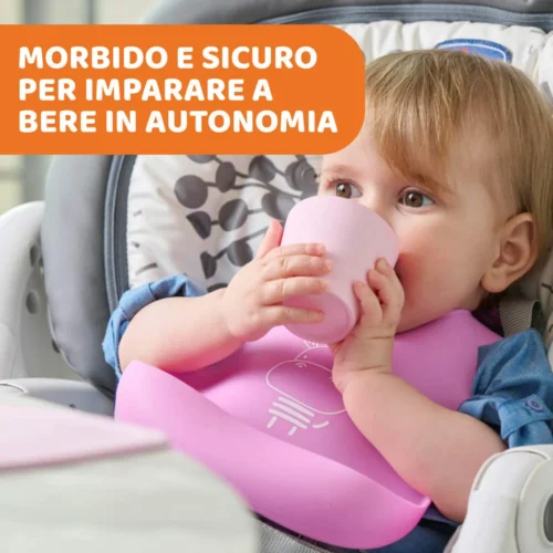 tazza-chicco-4 Chicco Bicchiere in Silicone Morbido per Bambini